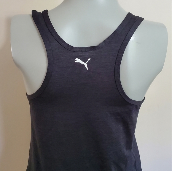 3/$30 ❤️ Puma Size XS Black Asymmetrical Hem Tank Top - Picture 8 of 15